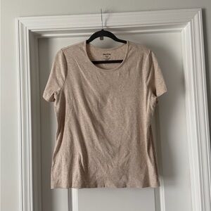 White Stag Heather Oat Basic Cotton Tee